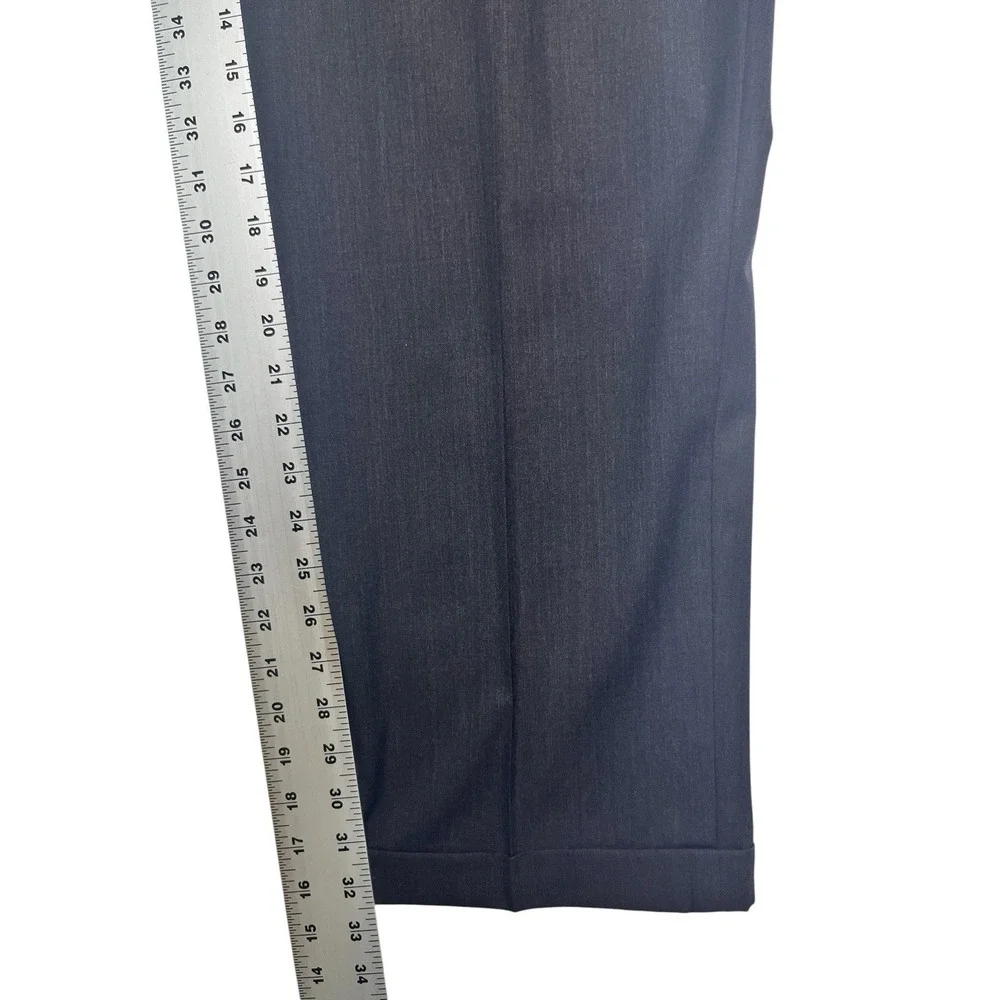 Jos A Bank 36x32 Charcoal Dress Suit Pants Trousers Wool Pleated Cuffed Traveler